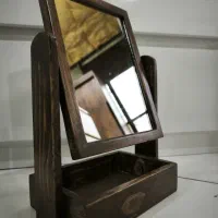 آینه آرایش رومیزی چوبی
