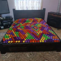 تخت خواب دو نفره با تشک|تخت و سرویس خواب|زرگرشهر, |دیوار