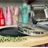 تابه گریل گرد چدنی رژیمی بدون روغن قابلمه ماهیتابه|ظروف پخت‌وپز|قم, محمد آباد|دیوار