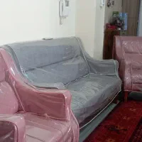 مبل روکش دار نو ۵ نفره