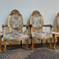 مبلمان  سلطنتی تمام چوب ۹ نفره همراه سه اصلی سالم|مبلمان خانگی و میز عسلی|اردبیل, |دیوار