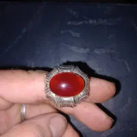 انگشتر عقیق دستساز سنگین