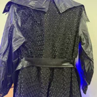 کت چرم زنانه بلند|لباس|برازجان, |دیوار