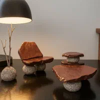 ماکت مبل و گلدان سنگی|مجسمه، تندیس، ماکت|بندرعباس, |دیوار