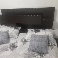 تخت دو نفره همراه با پا تختی و میز دراور|تخت و سرویس خواب|شیراز, شهرک مطهری|دیوار