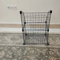 قفسه دو طبقه تمیز|کتابخانه، شلف، قفسههای دیواری|بجنورد, |دیوار