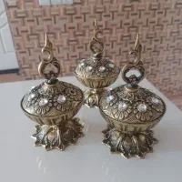 سه عدد قندان برنزی زیبا