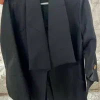 مانتو ژاکارد مشکی نو