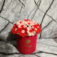 باکس گل شکوفه قرمز