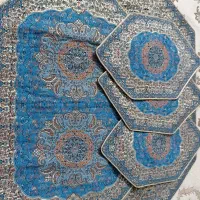 رومیزی ترمه آستر دار ،جلومبلی عسلی