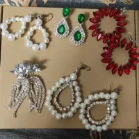 ست گوشواره گردنبند مجلسی دستساز|بدلیجات|بروجرد, |دیوار