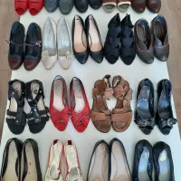 انواع کیف و کفش که اکثرا چرم و خارجی و در حدنو