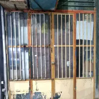 ۴ عدد درب آهنی ورق ضخیم با محافظ وشیشه