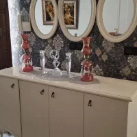کنسول آینه چوب و میز تلوزیون