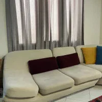 مبل هفت نفره ال+صندلی تکی چرخان|مبلمان خانگی و میز عسلی|تهران, دهقان|دیوار