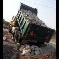 سنگ هفتگل و صدف و شن شسته و سیمان مستقیم