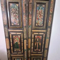 درب چوبی دولنگه دوره قاجاریه