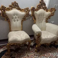 مبلمان سلطنتی ۹نفره تمام چوب در حد نو|مبلمان خانگی و میز عسلی|قم, زنبیل آباد|دیوار