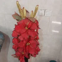 گل و گلدان بزرگ زیبا|گل مصنوعی|کردکوی, |دیوار