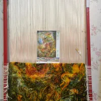 تابلو با چله ی ابریشم|تابلو فرش|بروجرد, |دیوار