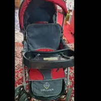 کالسکه دوقلو تمیز و درحد نو