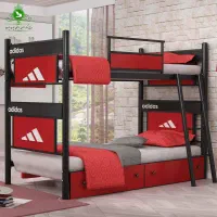 تخت دوطبقه فلزی چوبی|تخت و سرویس خواب|تبریز, |دیوار