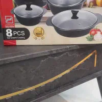 سرویس 8پارچه مشکی جنس خوب زخیم