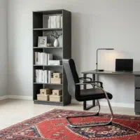 ست اداری شیک ، میز قفسه و صندلی