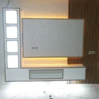 نصاب کناف. کاغذدیواری. رنگ آمیزی. دکور تی وی