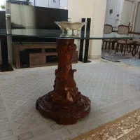 پایه میزنهارخوری ایتالیایی باشیشه گرد دورابزار