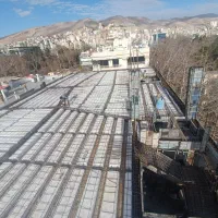 آرماتور بندی سقف های بتونی فلزی استخر دیوار برشی و