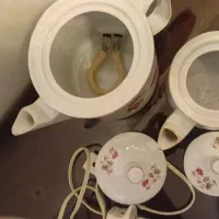 کتری قوری برقی چینی|قوری، کتری، قهوه‌ساز دستی|تهران, قیطریه|دیوار