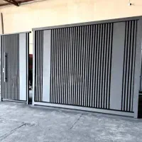 درب در باغ باغی حیاطی حیات آهنی ویلایی باغ در