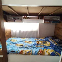 تخت دو طبقه مخصوص نوجوان و جوان چوبی|تخت و سرویس خواب|شهریار, شهرک وائین|دیوار