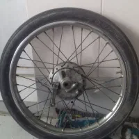 لاستیک جلو کامل آماده بکارو1جفت کمک عقب