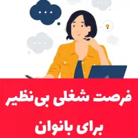 کار در منزل برای بانوان بالای ۱۸ سال