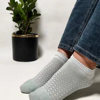 جوراب ساق کوتاه طرح لوزی