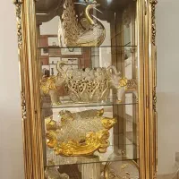 گنجه  چوب راش ورق طلا