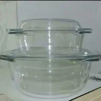 قابلمه پیرکس فرانسه قدیمی و چنگال نوستالژی