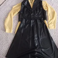 لباس چرم سه ‌تیکه‌مجلسی‌دخترانه