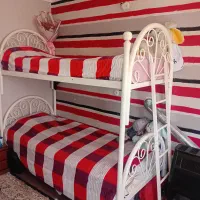 تخت دو طبقه فلزی