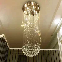 لوستر مدرن مدل کره ، لوستر دوبلکس ، لوستر بلند