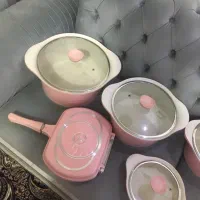 سرویس قابلمه ضدخش  راکلند آلمانی گرانیت صورتی