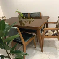 ناهارخوری شیک با چوب راش و صفحه چوب بلوط|میز و صندلی غذاخوری|تهران, باغ فیض|دیوار