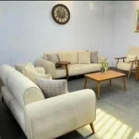 مبل دسته چوبی مینی|مبلمان خانگی و میز عسلی|ماهدشت, |دیوار