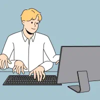 تایپیست حرفه‌ای با دقت و سرعت بالا