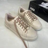 فروش کتونی Zara کرم قهوهای