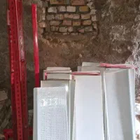 فروش فوری قفسه فلزی فروشگاهی کارکرده (ابعاد متنوع)