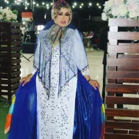 کرایه لباس محلی سفید آبی جواهر دوزی