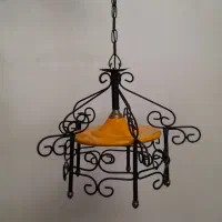 دو عدد لوستر فرفوژه انتیک بکر